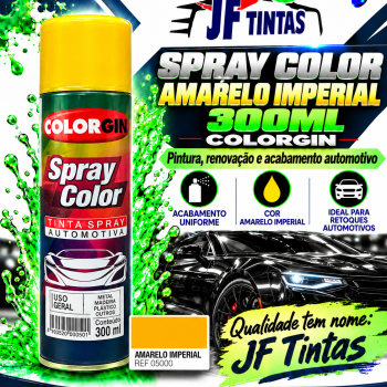 SPRAY COLOR AMARELO IMPERIAL 300ML COLORGIN.
