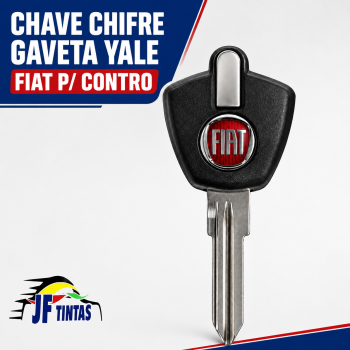 CHAVE CHIFRE GAVETA YALE FIAT P/ CONTRO .