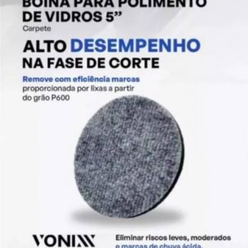 BOINA PARA POL DE VIDROS TIPO CARPETE 5 VONIX.