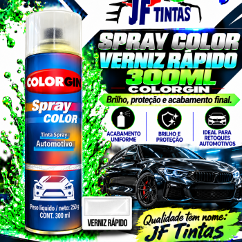 SPRAY COLOR VERNIZ RAPIDO 300ML COLORGIN.