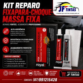 KIT REPARO FIXAPARA-CHOQUE- MASSA FIXA.