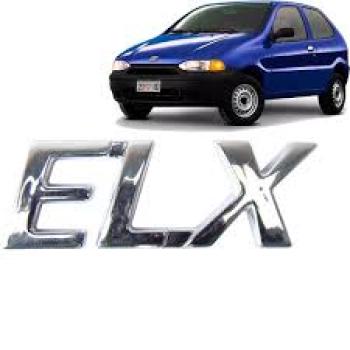 ADESIVO NOME ELX CROMADO PALIO!!