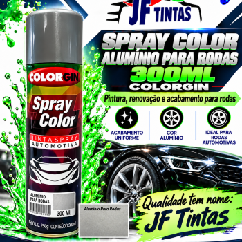 SPRAY COLOR ALUMINHO PARA RODA 300ML COLORGIN