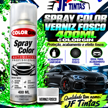 SPRAY COLOR VERNIZ FOSCO 400M COLORGIN.