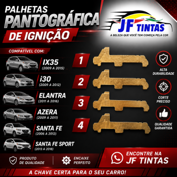 PALHETAS PANTOGRÁFICAS KIT N. 1 A 4 IX35, I30, ELANTRA, AZERA, SANTA FÉ, SPORTAGE, SOUL MPH004