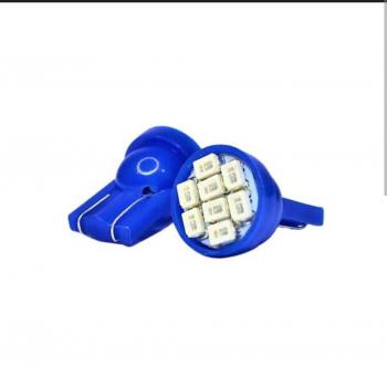 lampada LED Pingo dagua T10 C/8 Leds 12V AZUL!!