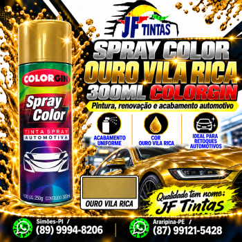 SPRAY COLOR OURO VILA RICA 300ML COLORGIN