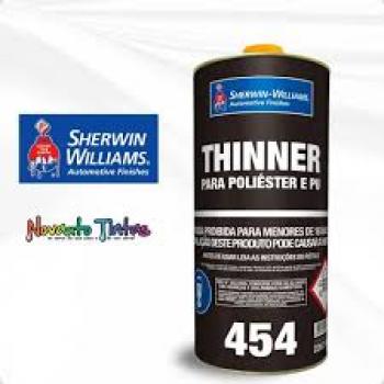 THINNER P/ POLIESTER PU 454 900ML SHERWIN!!