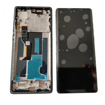 FRONTAL MOTOROLA EDGE 50 FUSION COM ARO AZUL OLED - KIGX
