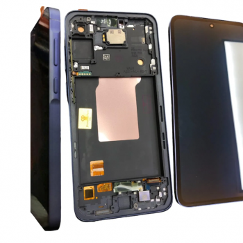 FRONTAL SAMSUNG A55 5G COM ARO AZUL VIVID LZH