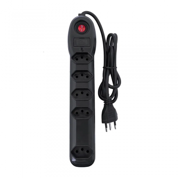 FILTRO DE LINHA MEGATRON 5 TOMADAS PRETO