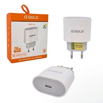 FONTE CARREGADOR USB-C TURBO 20W  AGOLD