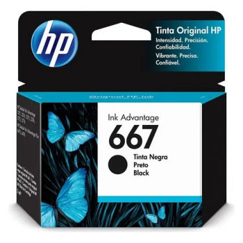 CARTUCHO HP 667 PRETO (2,0 ML)