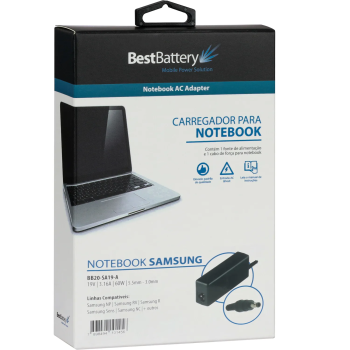 FON NOT SAMSUNG 19V 3.16A 60W - Designado para BB20-SA19-A Nr Serie: 5815470 /
