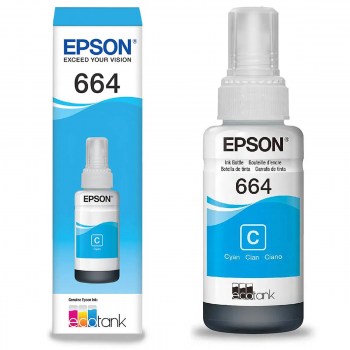 REFIL TINTA ORIG EPSON T664 CIANO