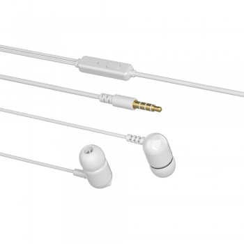 FONE DE OUVIDO INTRA AURICULAR C/MICROFONE EP-07WH BRANCO C3 TECH@