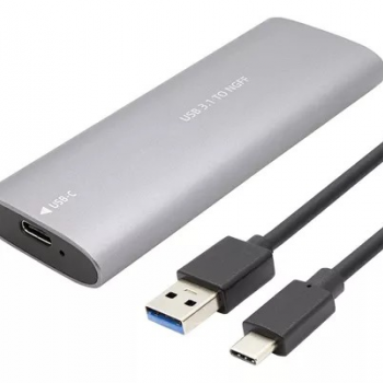 CASE SSD EXTERNO M2 NVME SATA TYPE-C USB 31 PRETO