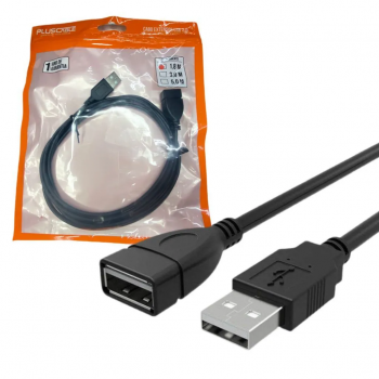 CABO EXTENSOR USB 2.0 AMXAF 1,8M PLUS CABLE PC-USB 1802