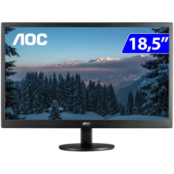 MONITOR 18,5 WIDE HD D-SUB/HDMI PRETO E970SWHNL AOC@