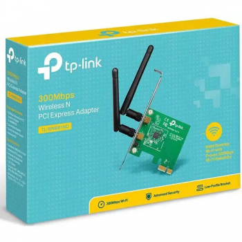 PLACA PCI-E WIRELESS N 300 MBPS 2 ANTENAS TL-WN881ND TP-LINK@