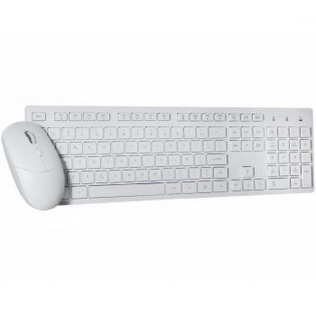 KIT MOUSE E TECLADO KMEX S/ FIO KA60W9+MAA7W7 BRANCO