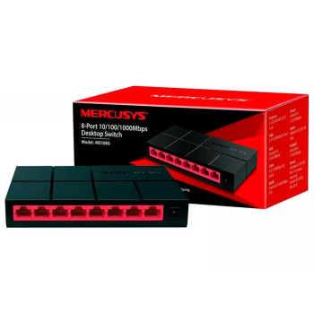 SWITCH 8 PORTAS 10/100/1000MBPS MERCUSYS MS108G