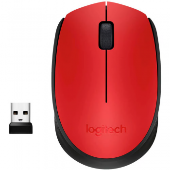 MOUSE OPTICO WIRELESS VERMELHO M170 LOGITECH