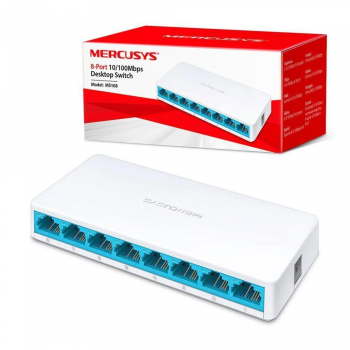 SWITCH 08 PORTAS 10/100 MBPS MS108 MERCUSYS BY TP-LINK@