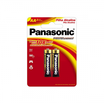 PILHA ALCALINA AA 1,5V BLISTER C/2 LR6XAB2B PANASONIC