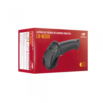 LEITOR DE CODIGO DE BARRAS SEM FIO LB-W200BKV2 C3 TECH