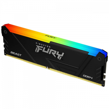 MEMORIA KINGSTON FURY BEAST RGB 8GB DDR4 3200MHZ 135V BLACK DESKTOP KF432C16BBA8