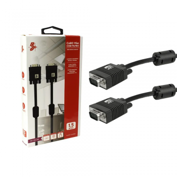 CABO VGA P/MONITOR 1,5M C/FILTRO