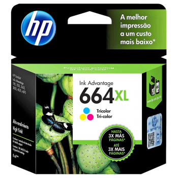 CARTUCHO HP 664 XL COLOR (8,0 ML)