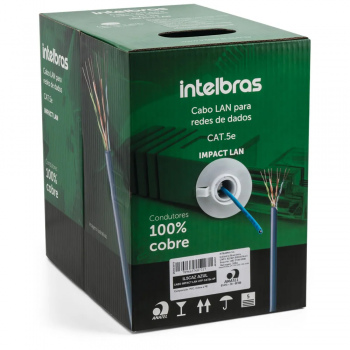 CABO CAT.5E U/UTP CMX 4PX24AWG 305M INTELBRAS