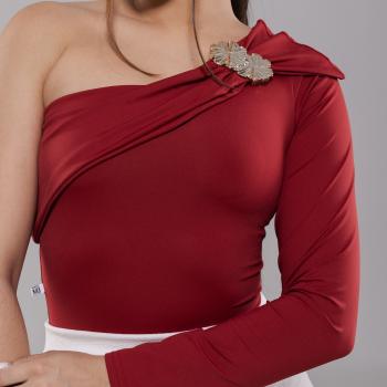 BODY EM POLIAMIDA Tam M -  Manga Comprida