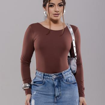 BODY EM POLIAMIDA Tam M -  Manga Comprida 168