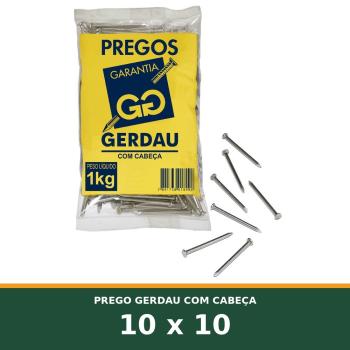 PREGO COM CABECA GERDAU 10 × 10