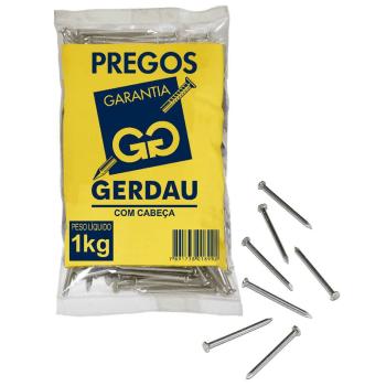 PREGO COM CABECA GERDAU 12 × 12