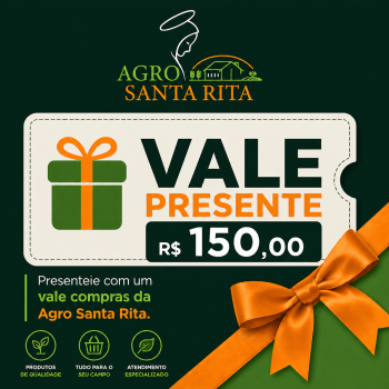 VALE PRESENTE R$150,00 AGRO SANTA RITA