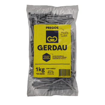 PREGO COM CABECA GERDAU variados tamanhos