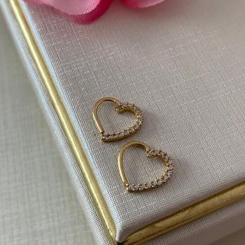 Piercing Coração Zirconea