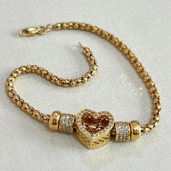 Pulseira coração