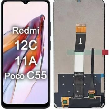 TELA REDMI 12C/11A/POCO C55 ORI S/A - PRETO