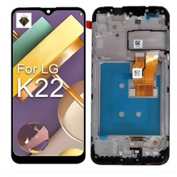 TELA LG K22/K22+/K22 PLUS DIAMONDS C/A - PRETO