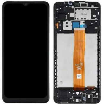 TELA SAMSUNG A12 (A125F) DIAMONDS C/A - PRETO