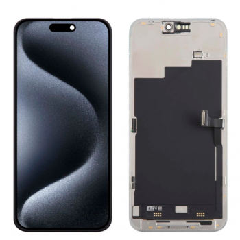 TELA IPHONE 15 PRO MAX SOFT OLED DIAMONDS (S/EPROM) - PRETO