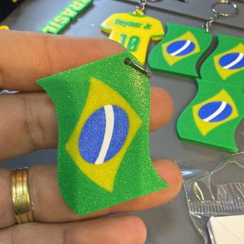 CHAVEIRO BANDEIRA DO BRASIL 3D