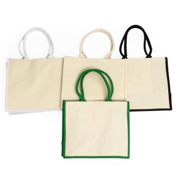 Sacola de Lona com alças reforçadas e estrutura de 474g/m² 31x36,2