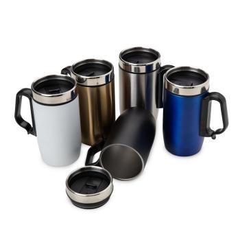 Caneca Inox Parede Dupla 250ml  com EVA antiderrapante.