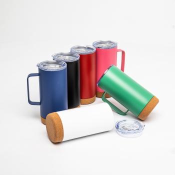Caneca Térmica 500ml Com Cortiça